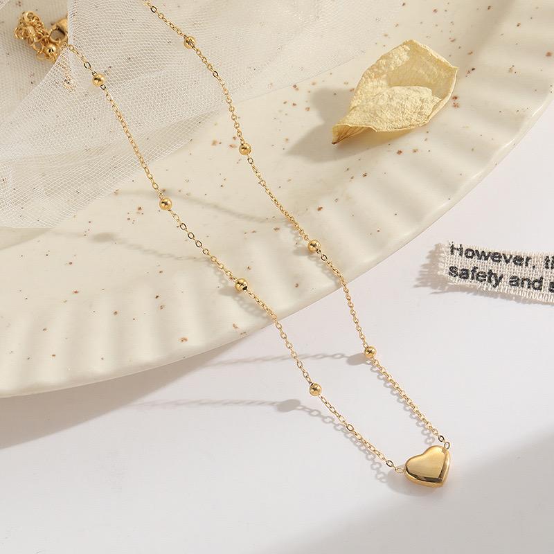 Korean Heart Necklace [stainless steel] - Image 3