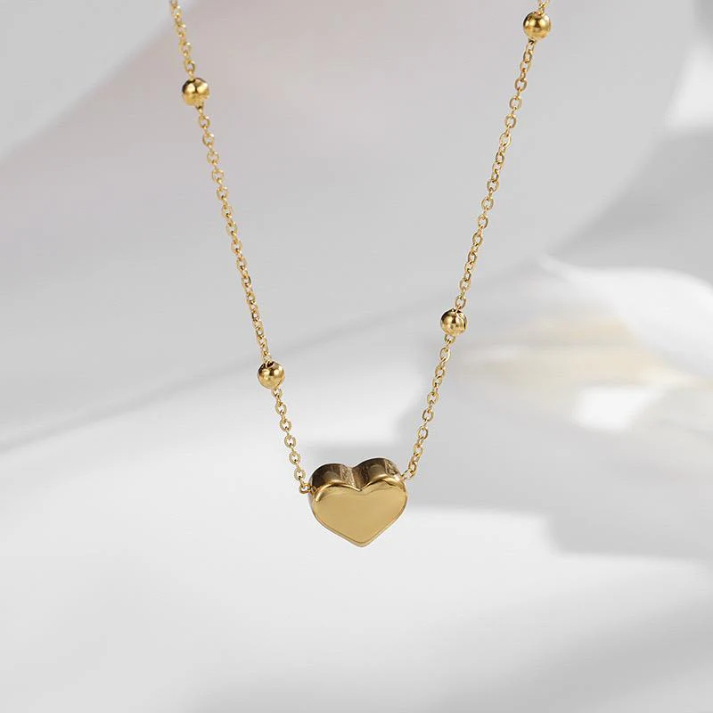 Korean Heart Necklace [stainless steel] - Image 5
