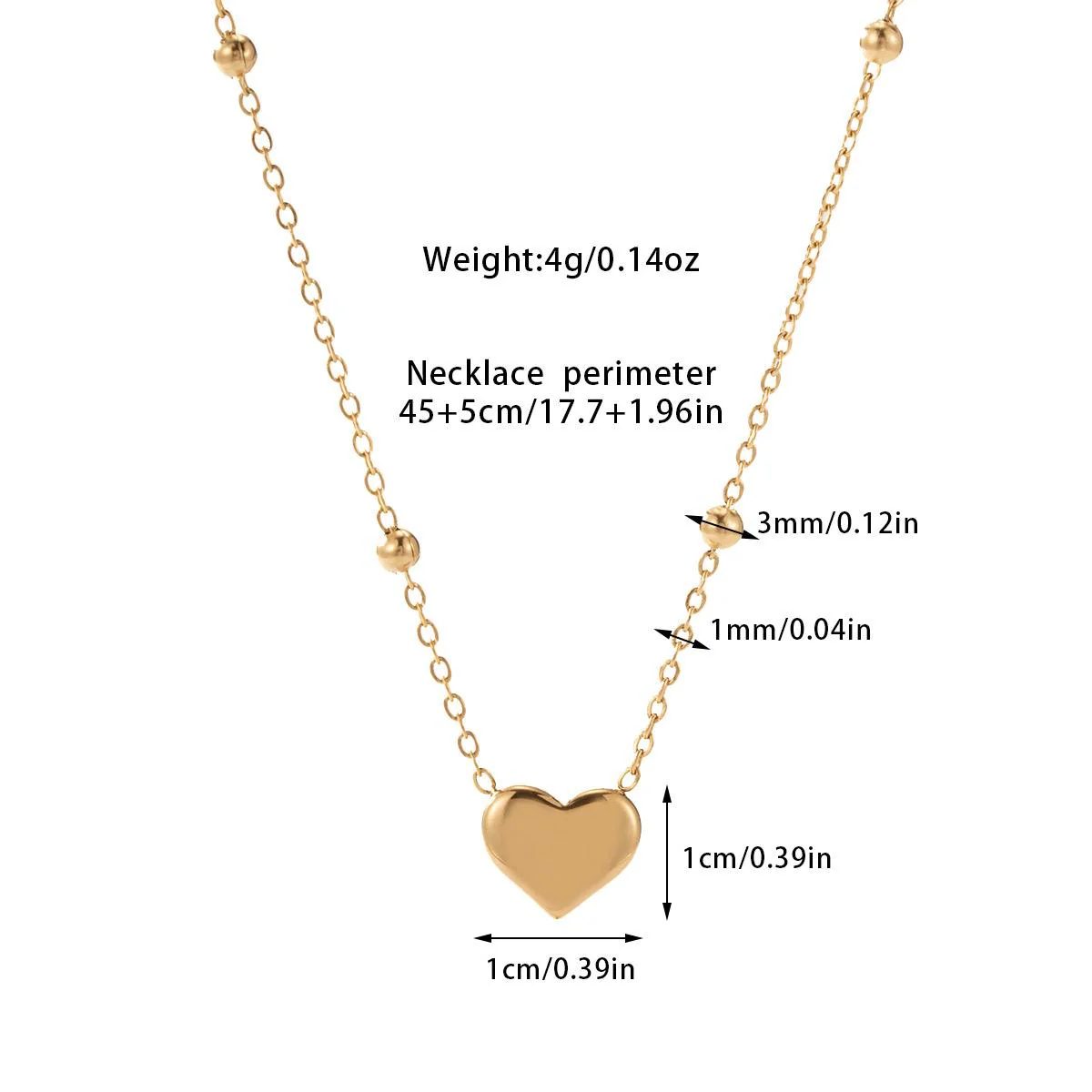 Korean Heart Necklace [stainless steel] - Image 6