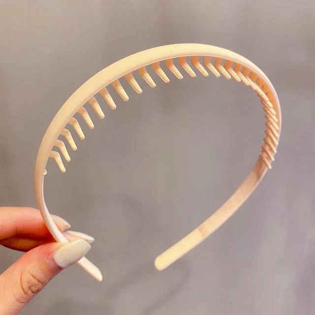 Korean Non Slip Hairband- off white