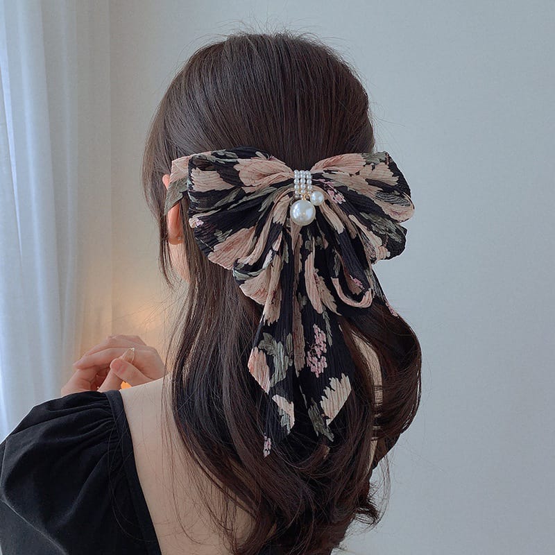 Korean Premium Pearl Detailed Bows - Image 2