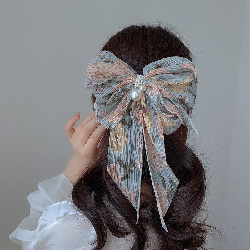 Korean Premium Pearl Detailed Bows - Image 5