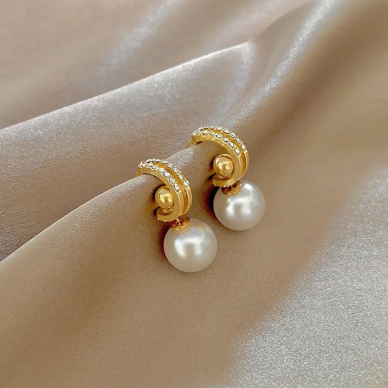 Korean Removable Pearl Drop earrings ( can be worn in multiple ways) - Image 4