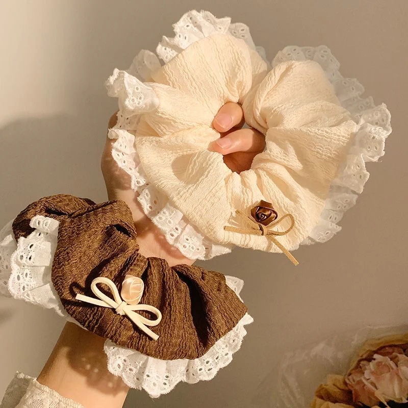 Lace n Latte Scrunchie