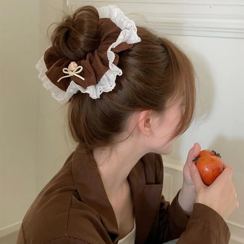 Lace n Latte Scrunchie - Image 2