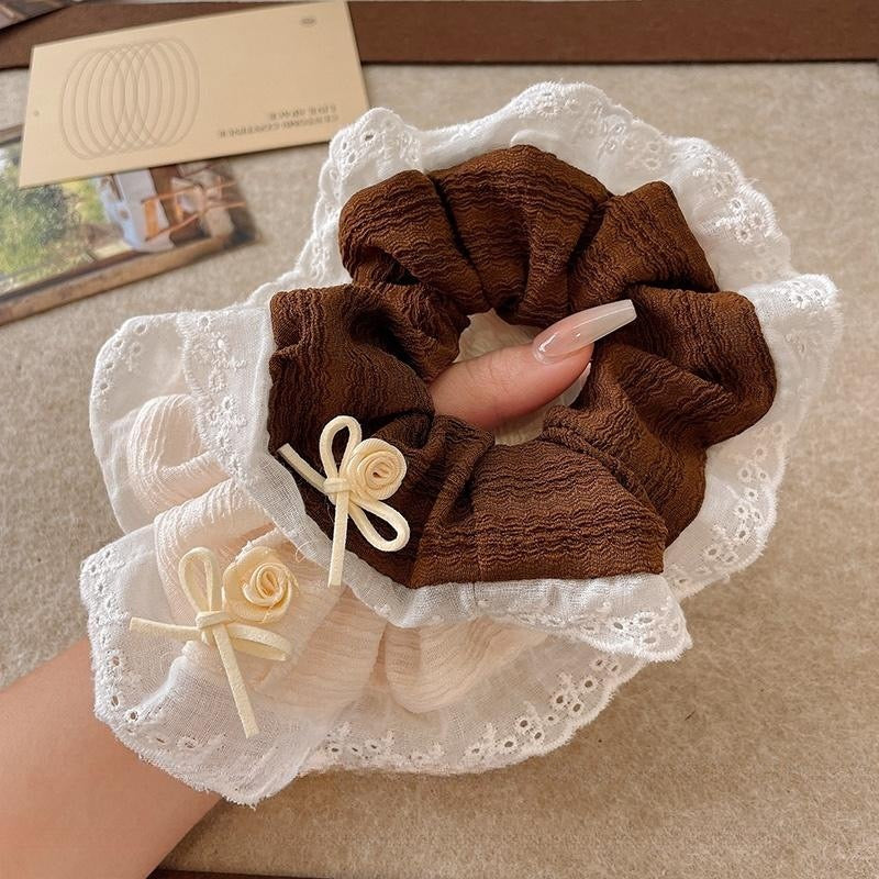 Lace n Latte Scrunchie - Image 3