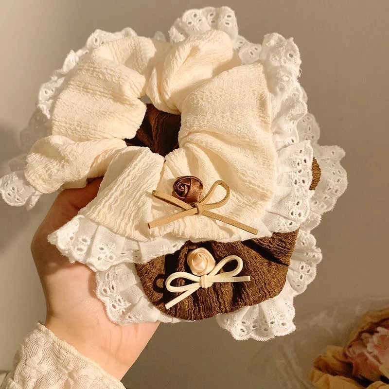 Lace n Latte Scrunchie - Image 5