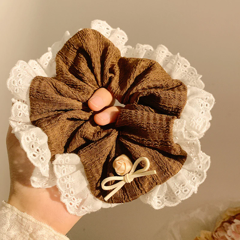 Lace n Latte Scrunchie - Image 7