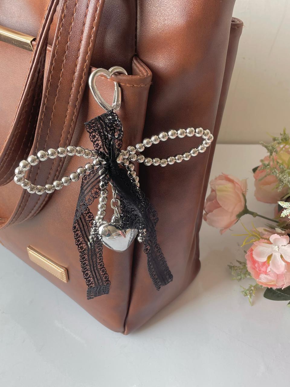 Lacey Duchess Bow Bag Charm - Image 2