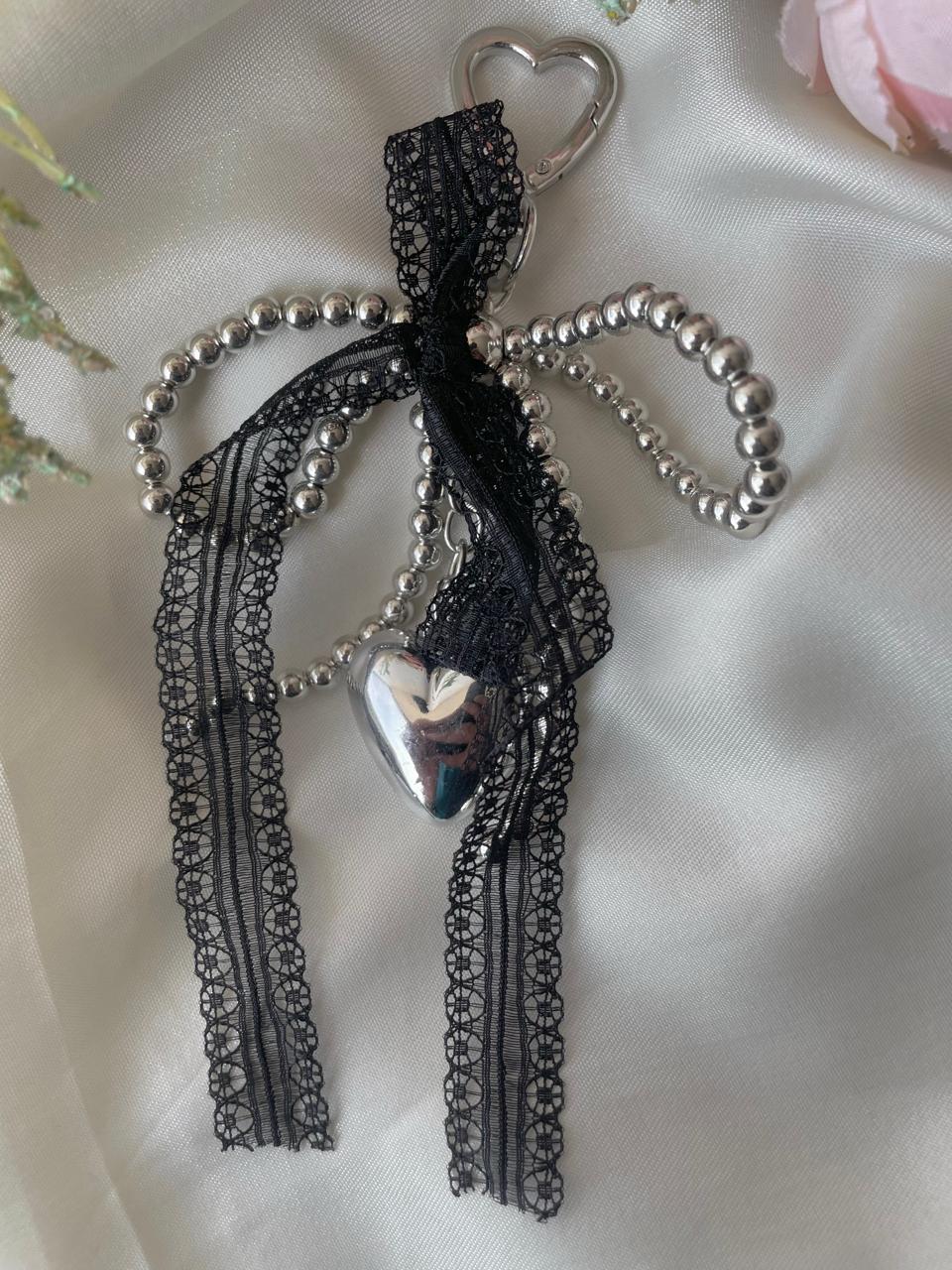 Lacey Duchess Bow Bag Charm - Image 3
