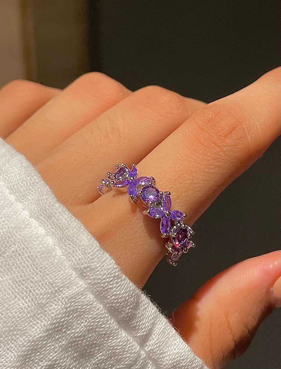 Laura Ring Band- purple - Image 2