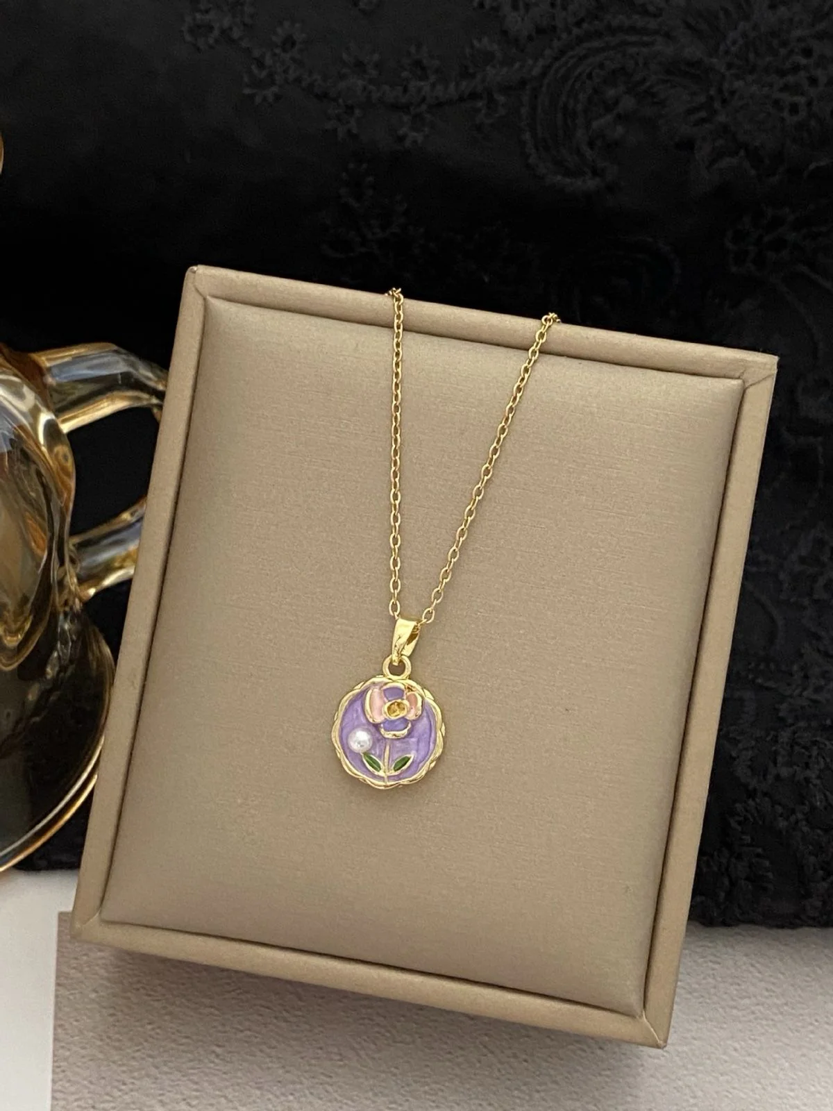 Lavender Dream-fever Vintage Necklace