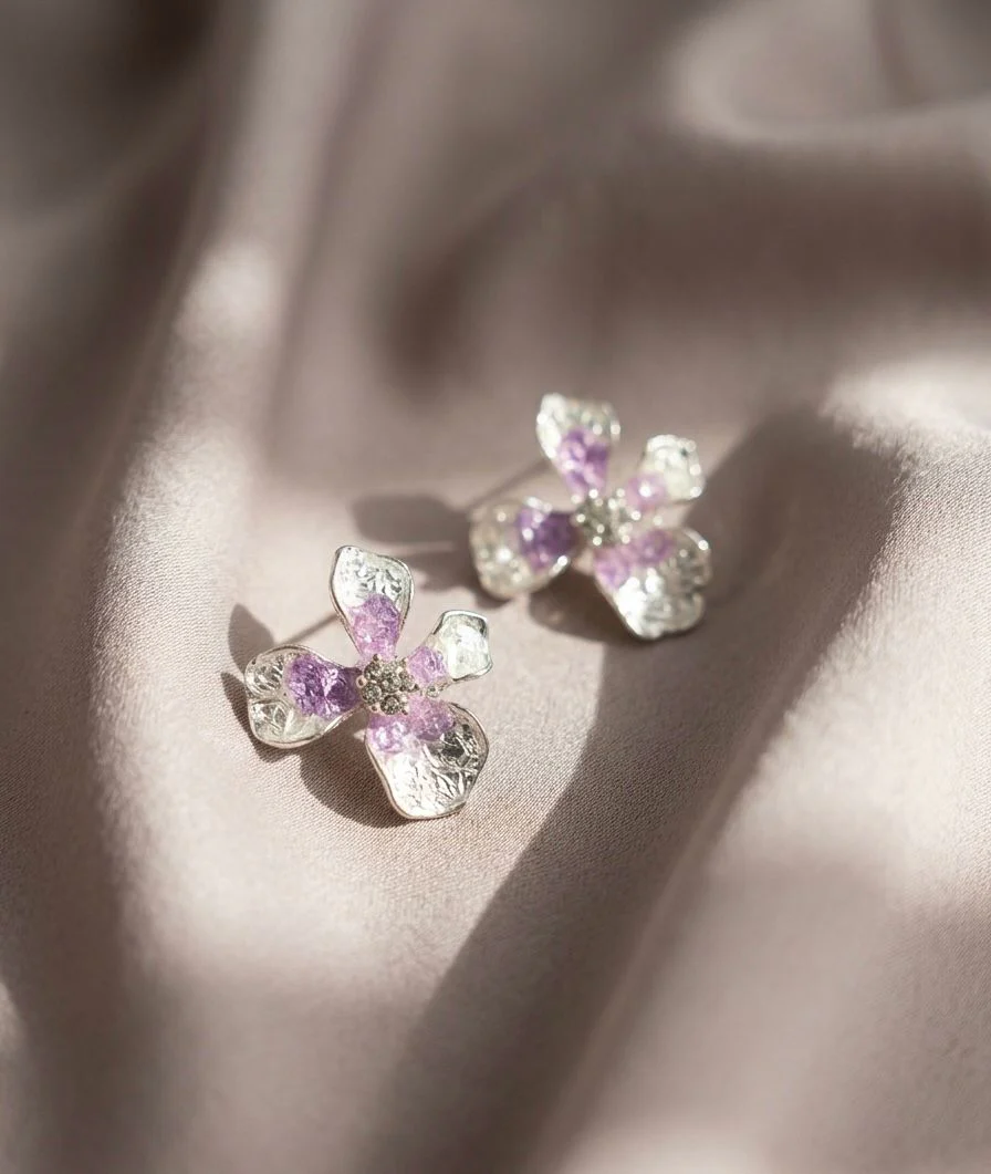 Lavender Fairy Bloom Earrings