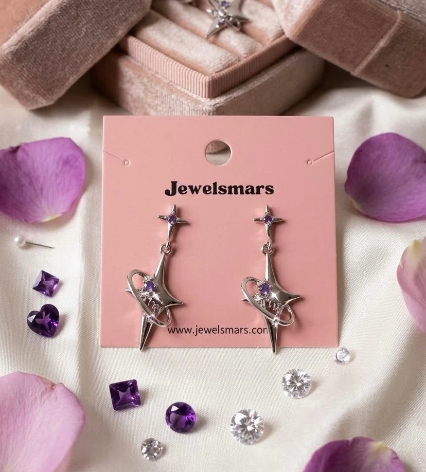 Lavender Lightning Earrings