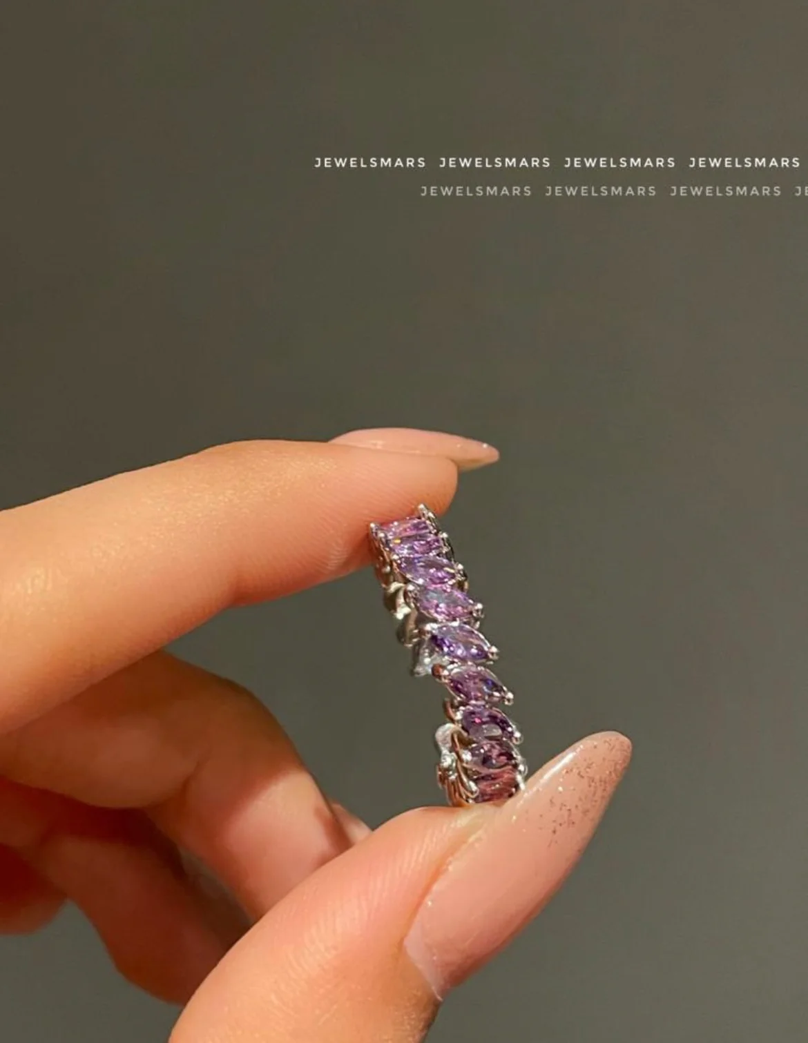 Layla Ring Band - purple - Image 2