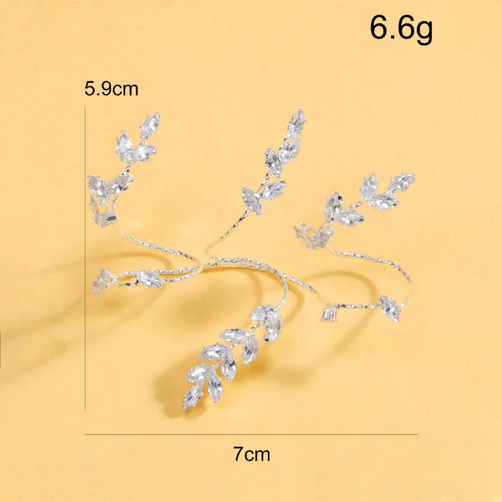 Leafy Luster Luxe Hand Jewellery - Image 13