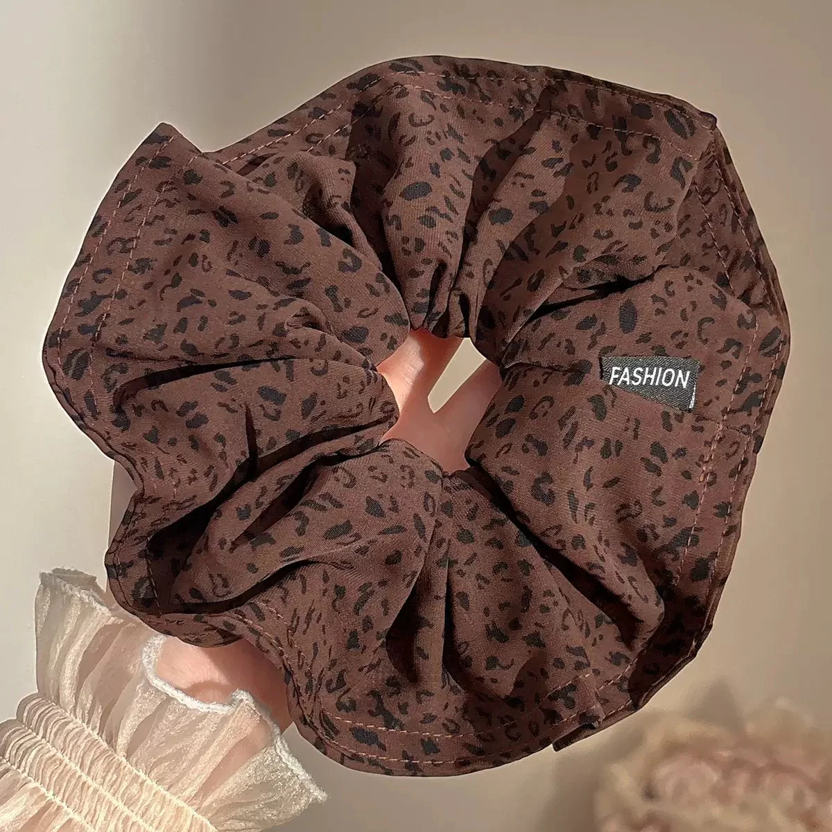 Leopard Freckles Scrunchie - Image 4
