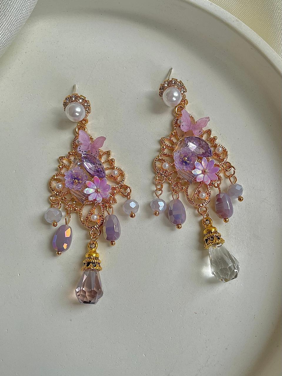 Lilac Whispers Earrings - Image 2