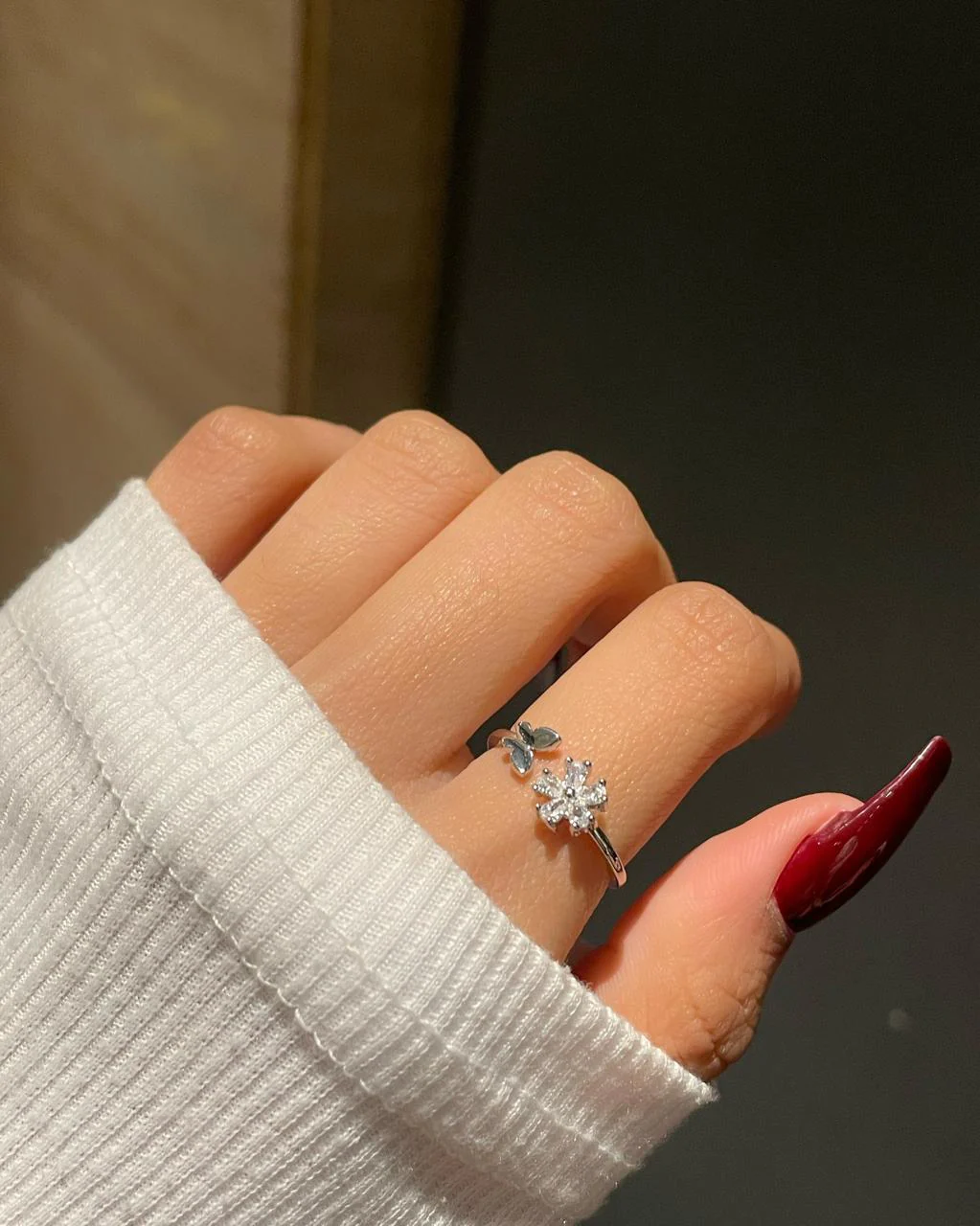 Lily Minimal Ring- butterfly - Image 3