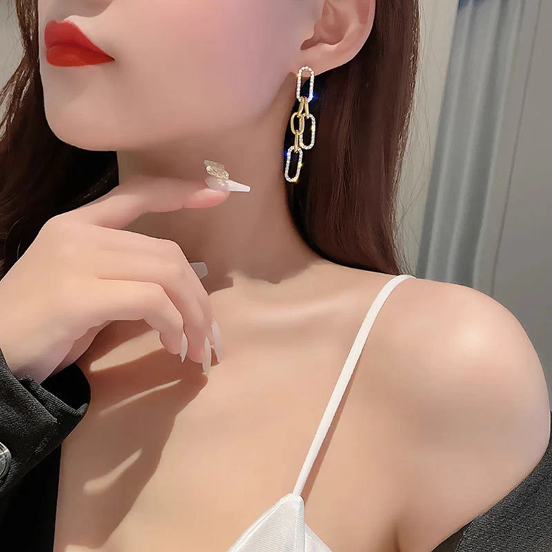 Linked with Spark Earrings - Image 4