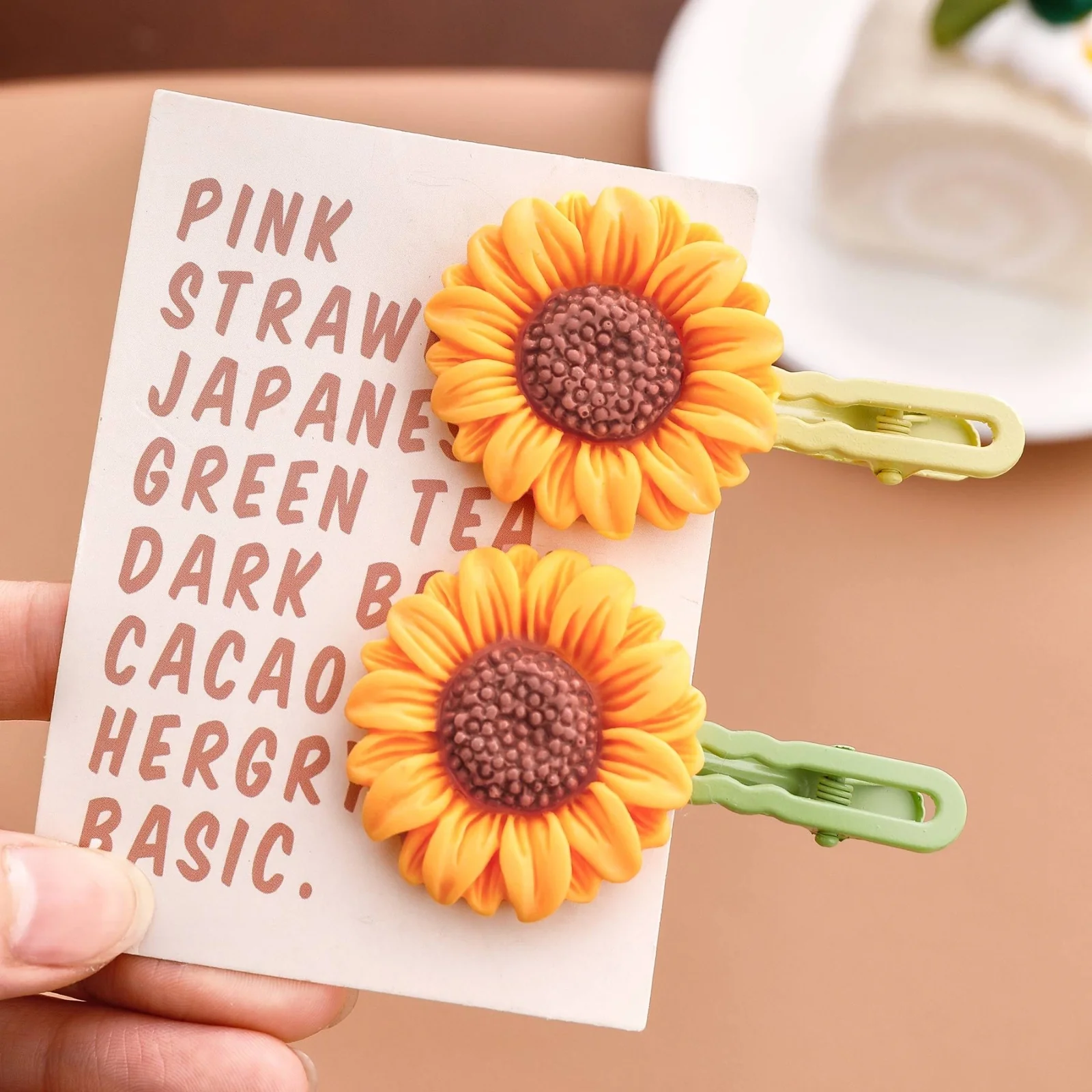 Little sunshine Sunflower Hair Clip (1pc) - Image 5