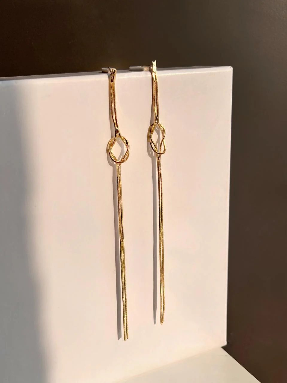 Long Tassel Knot Earrings