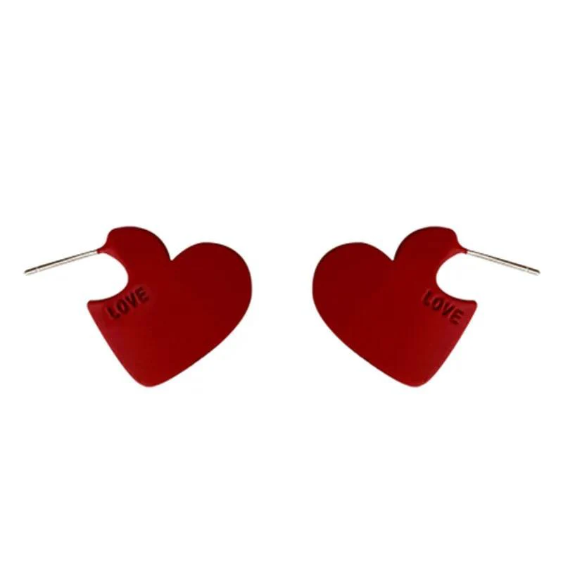 Love Heart Hoop Earrings - Image 5