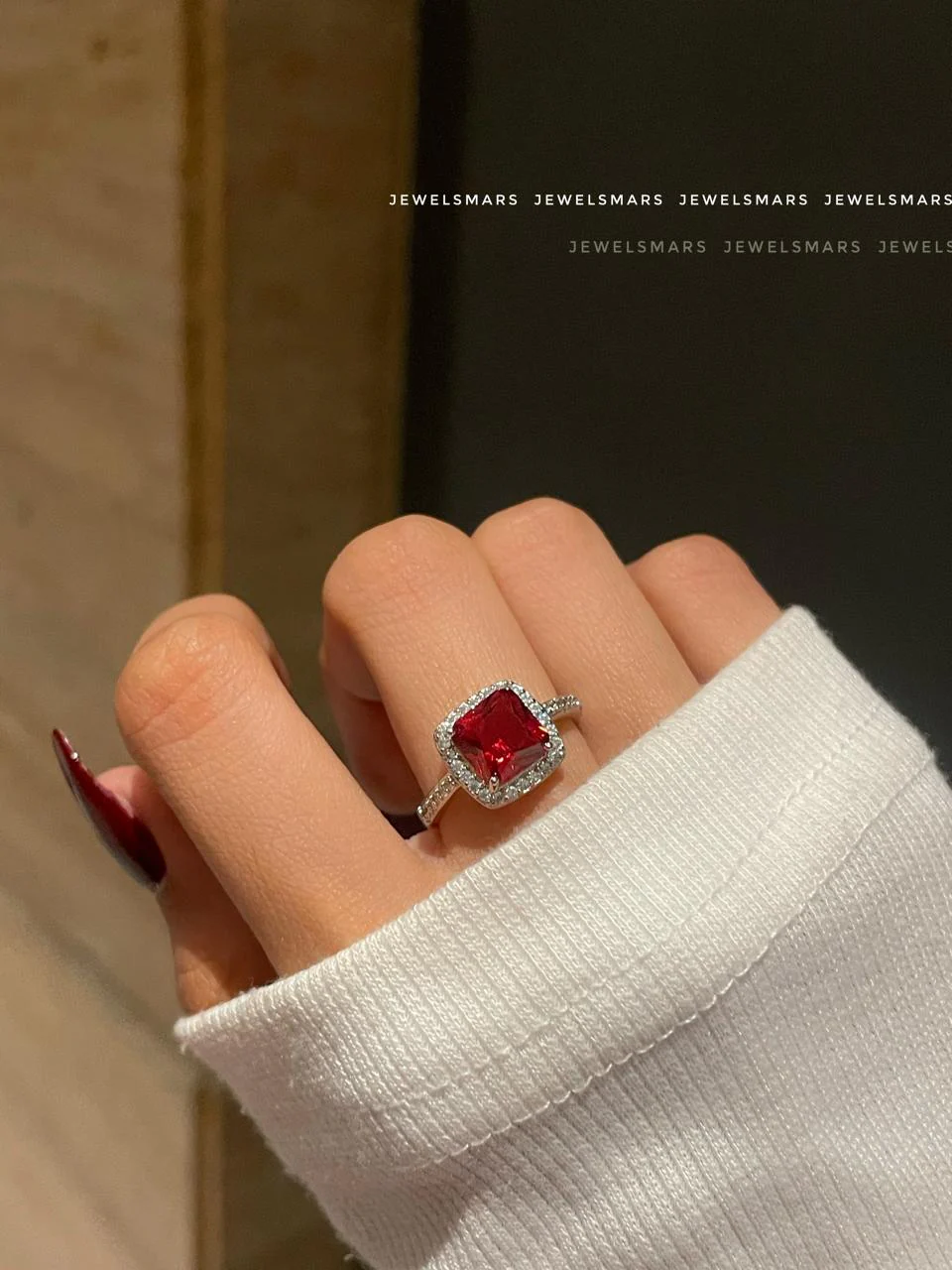 Love Red Promise Ring - Image 2