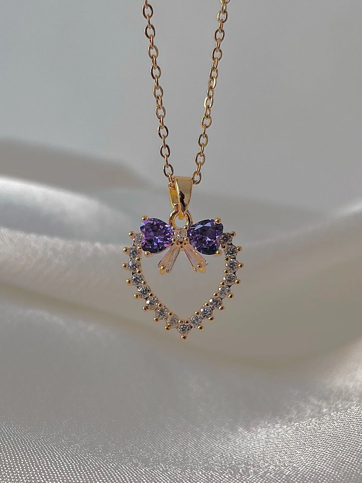 Love Struck Bow Necklace