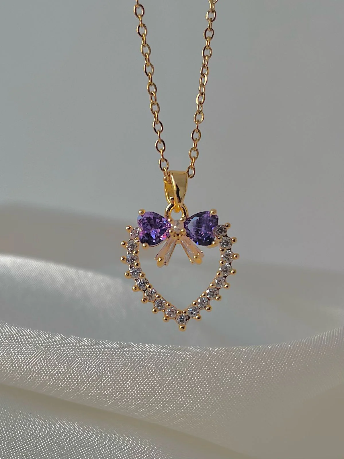 Love Struck Bow Necklace - Image 2