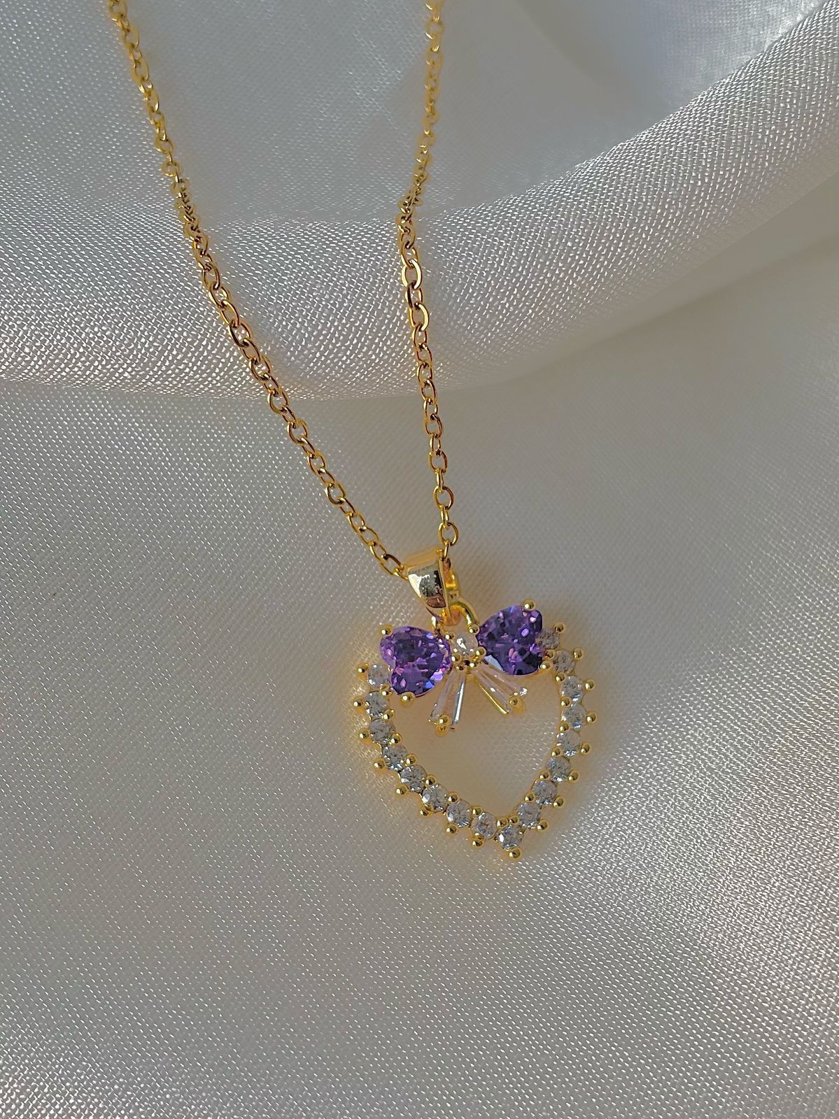 Love Struck Bow Necklace - Image 3