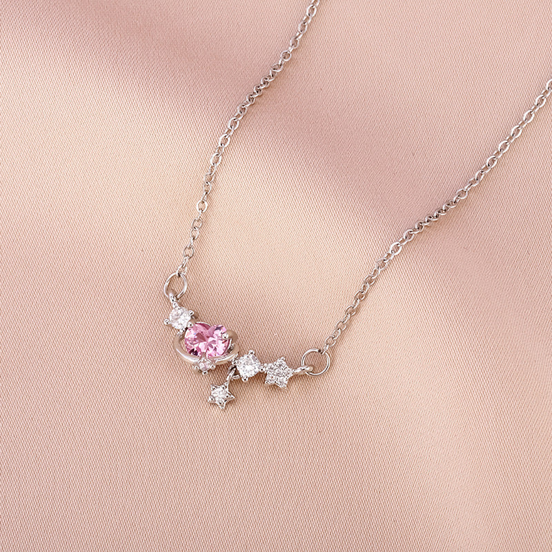 Lover’s Gaze Pink Necklace