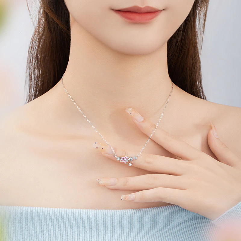Lover’s Gaze Pink Necklace - Image 3