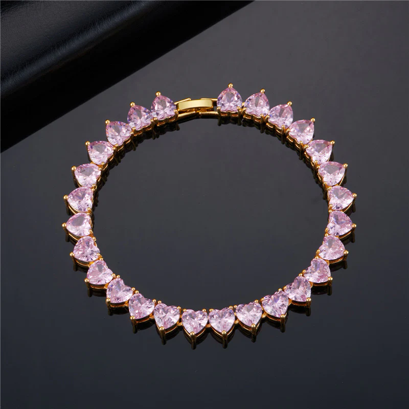 Bold Heart Pink Bracelet - Image 2