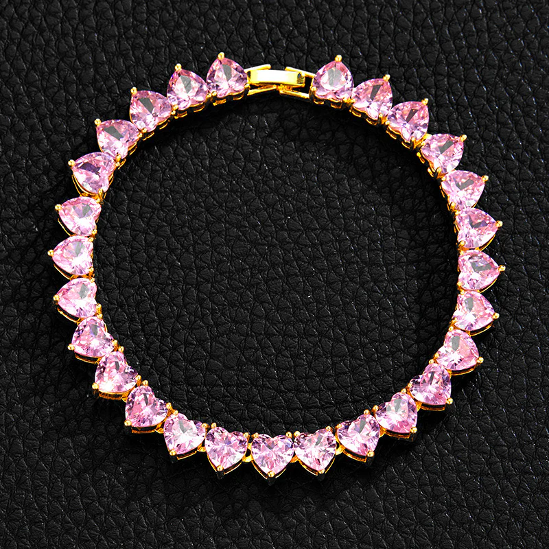 Bold Heart Pink Bracelet - Image 3
