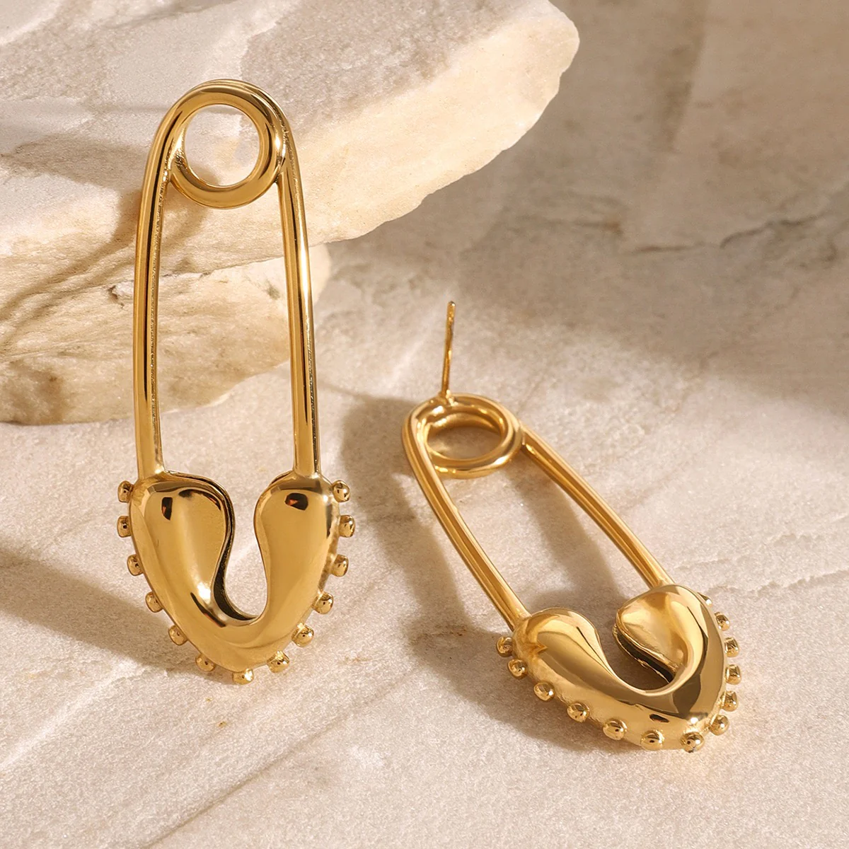 Main Character Safety Pin Earrings - Image 3