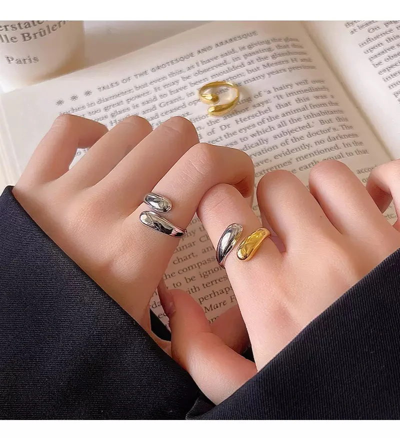 Maria Contrasting Metal Ring - Image 2