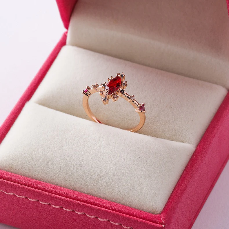 Maribelle Ruby Oval Ring - Image 2