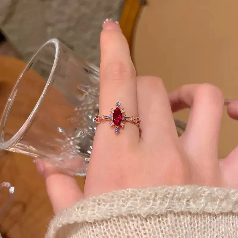 Maribelle Ruby Oval Ring - Image 3