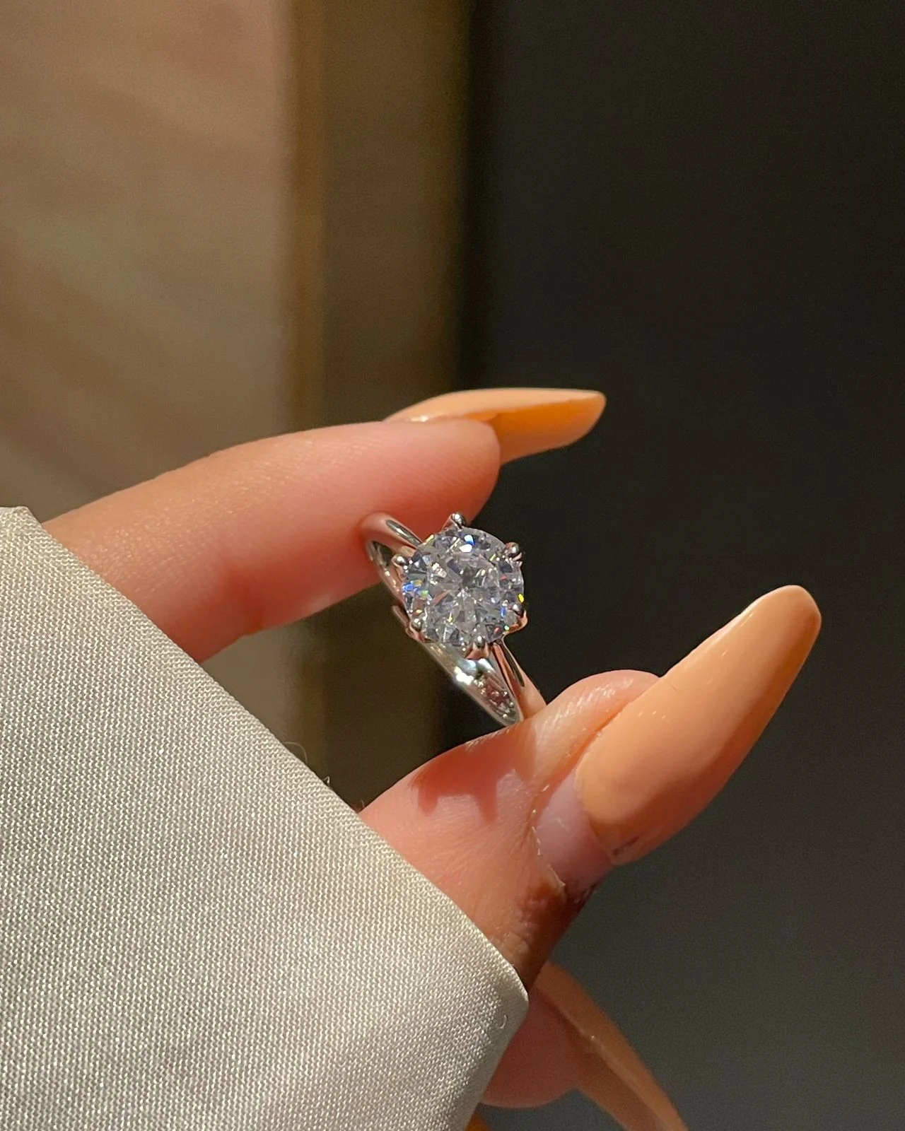 Marie Solitaire Ring - Image 2