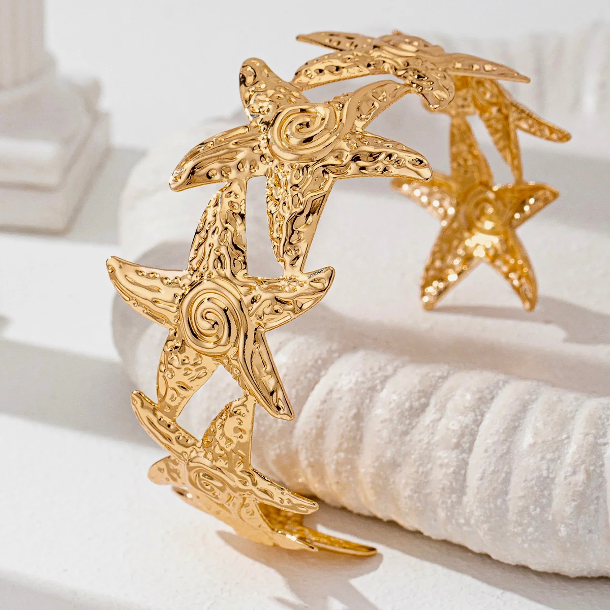 Marina Glint Star Fish Cuff Bracelet - Image 2