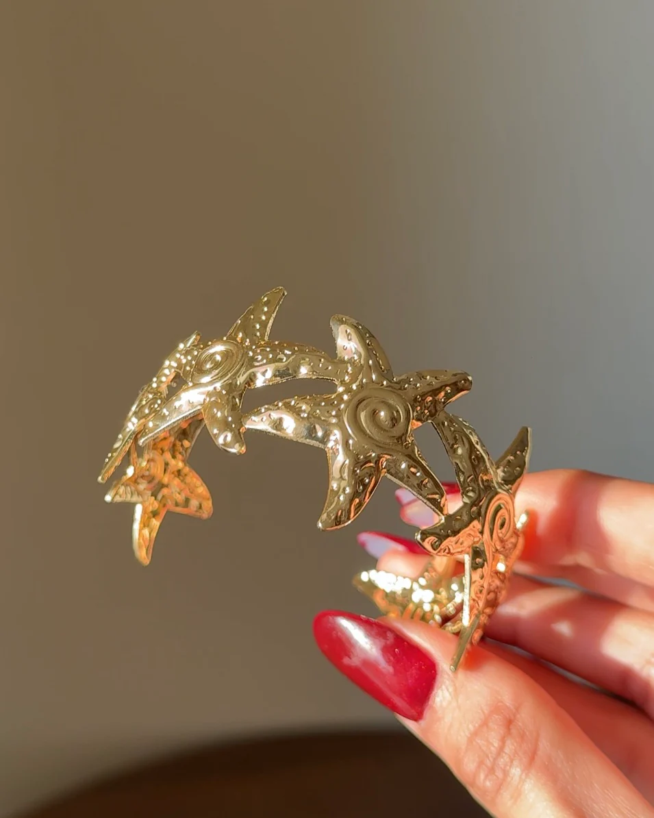 Marina Glint Star Fish Cuff Bracelet - Image 3