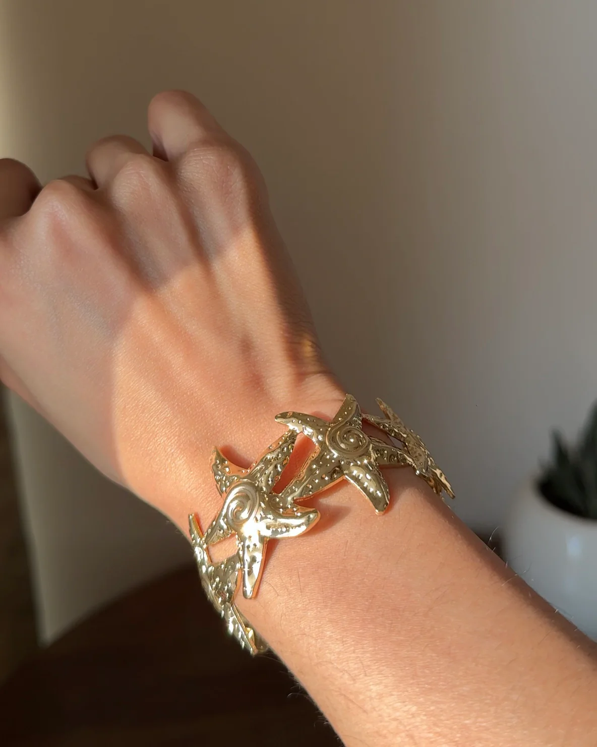 Marina Glint Star Fish Cuff Bracelet - Image 4