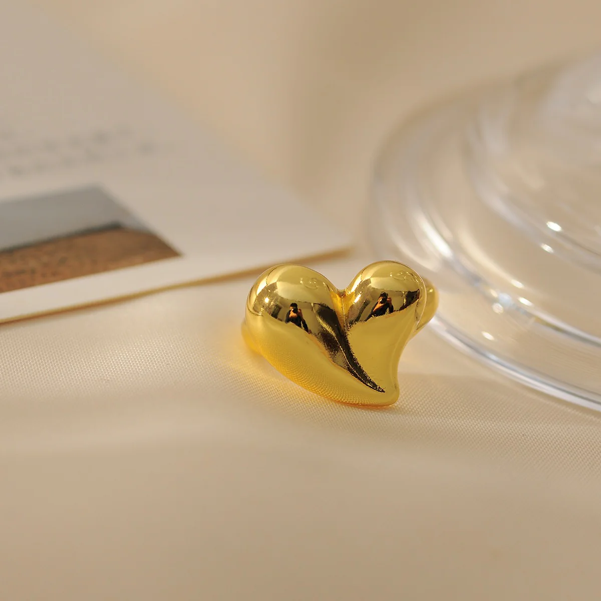 Matilda Gold Heart Ring - Image 2
