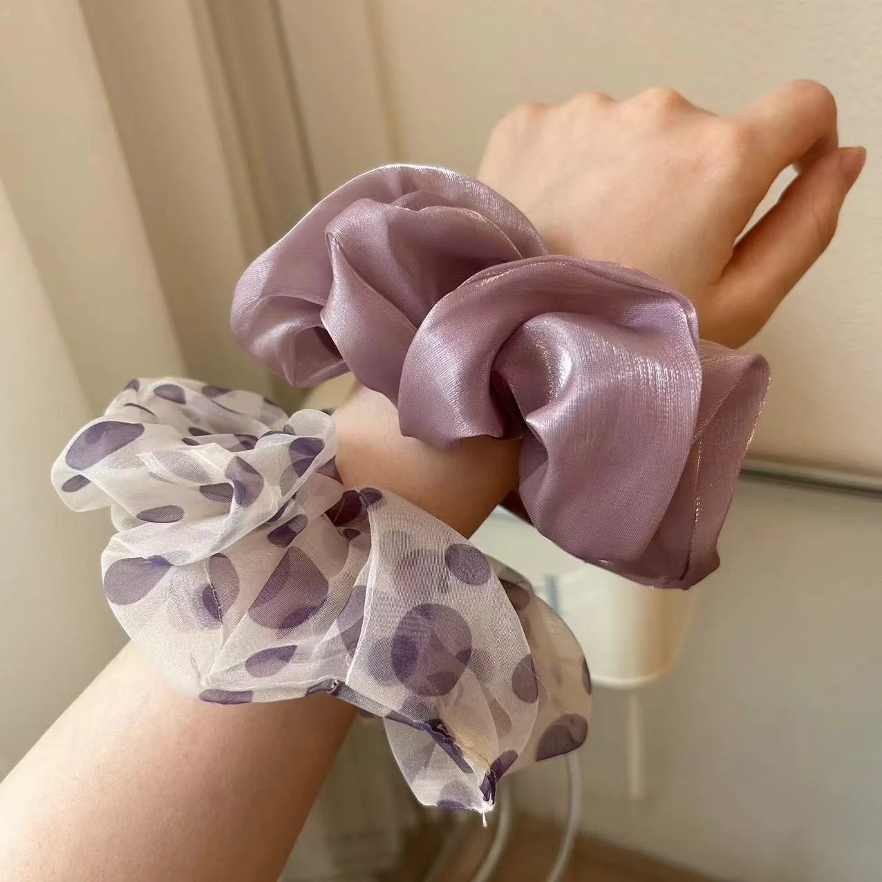 Mauve Moment Scrunchies (Pack of 2) - Image 8