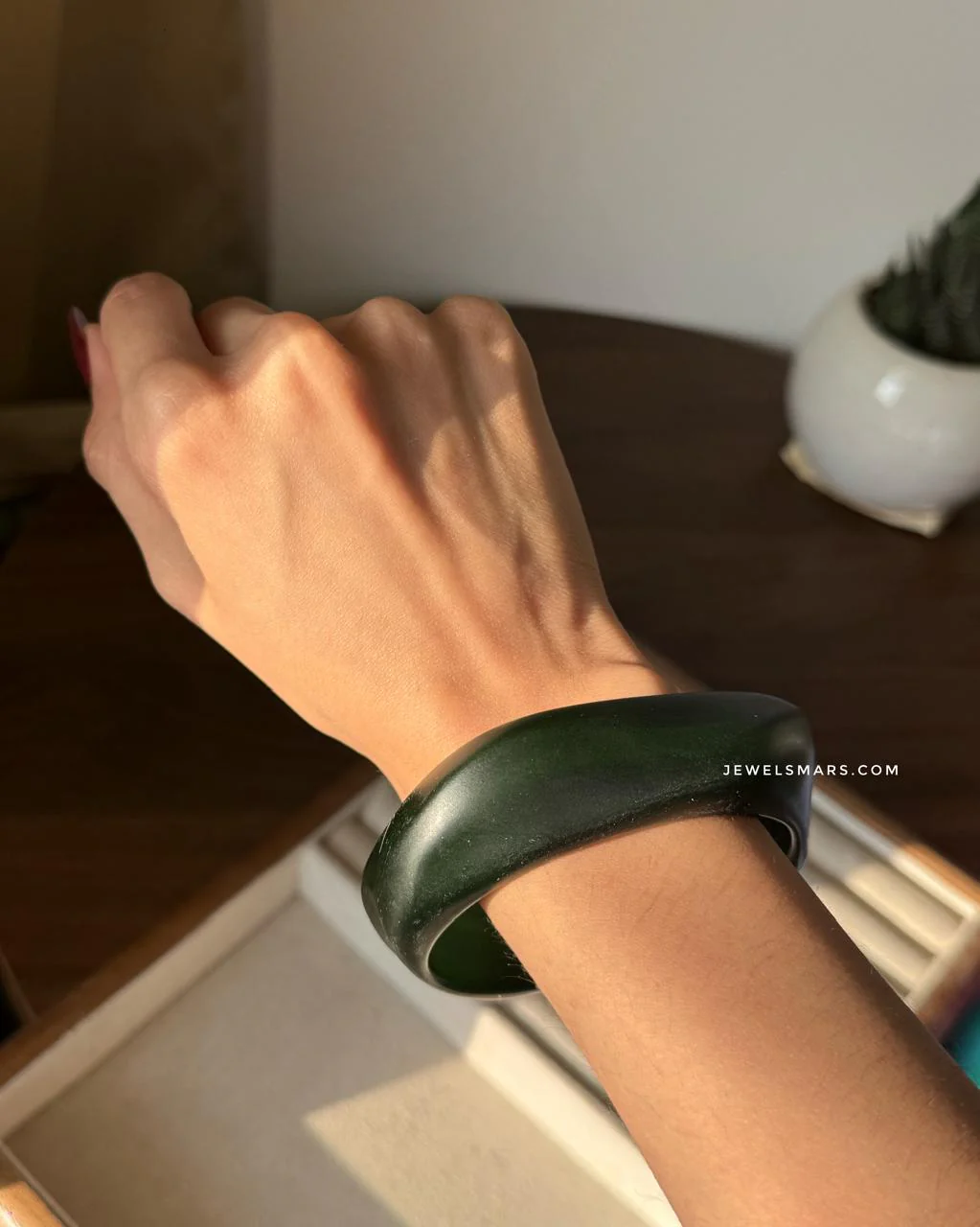 Maximalist Mama Wooden Bangle - Image 2
