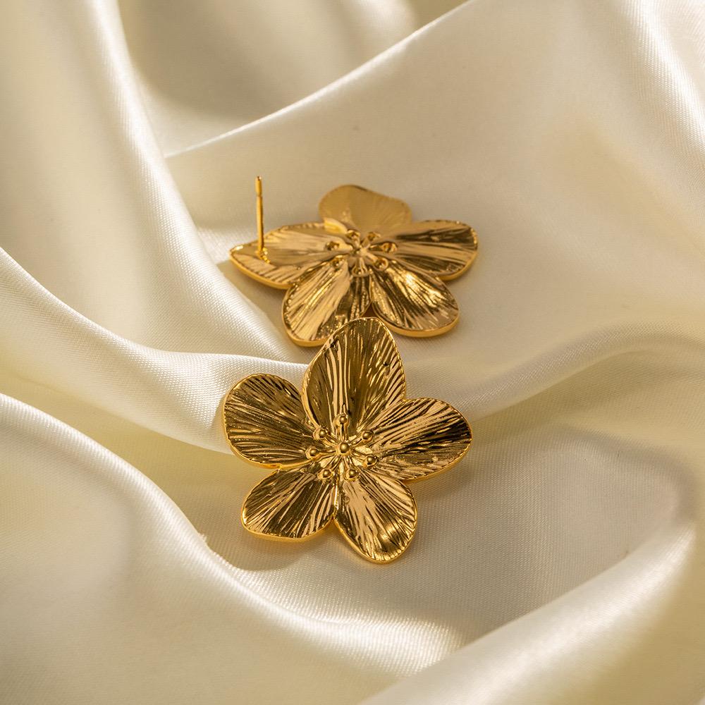 Medusa Floral Earrings [stainless steel] - Image 3