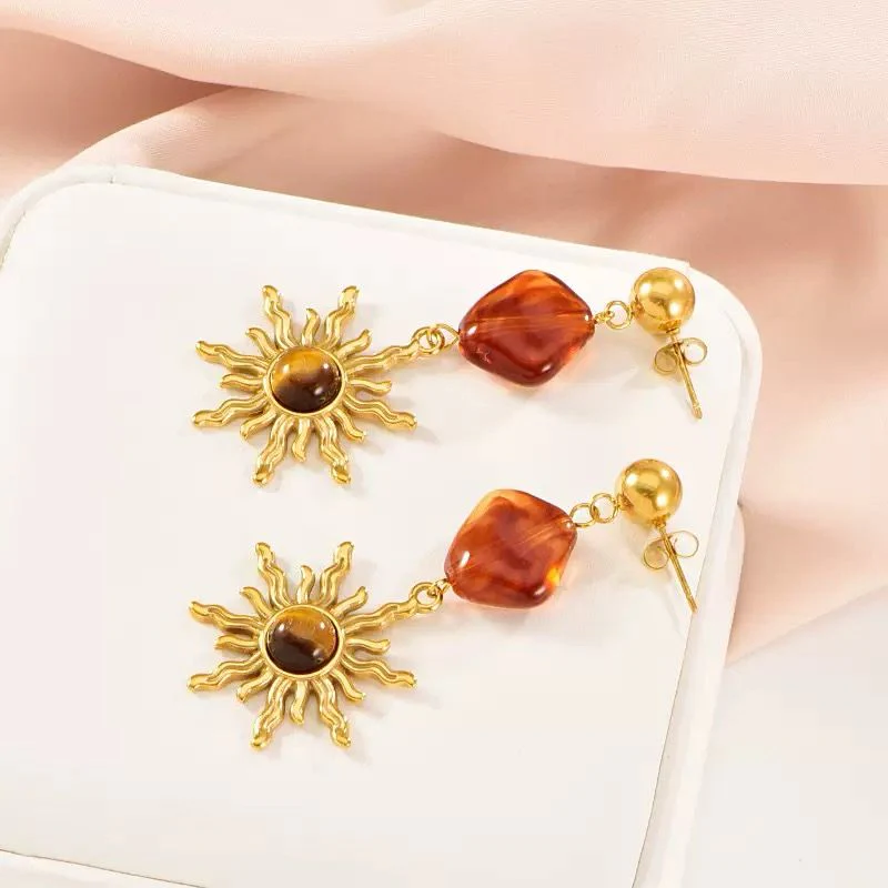 Melard Style trendy Sun Earrings - Image 4