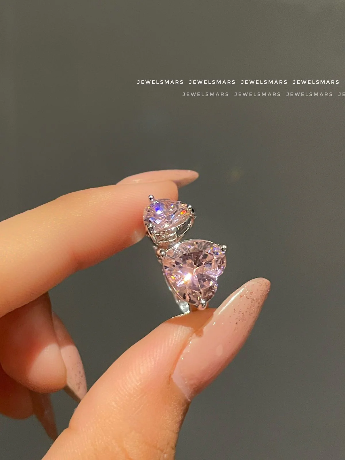Melody Hearts Ring - pink