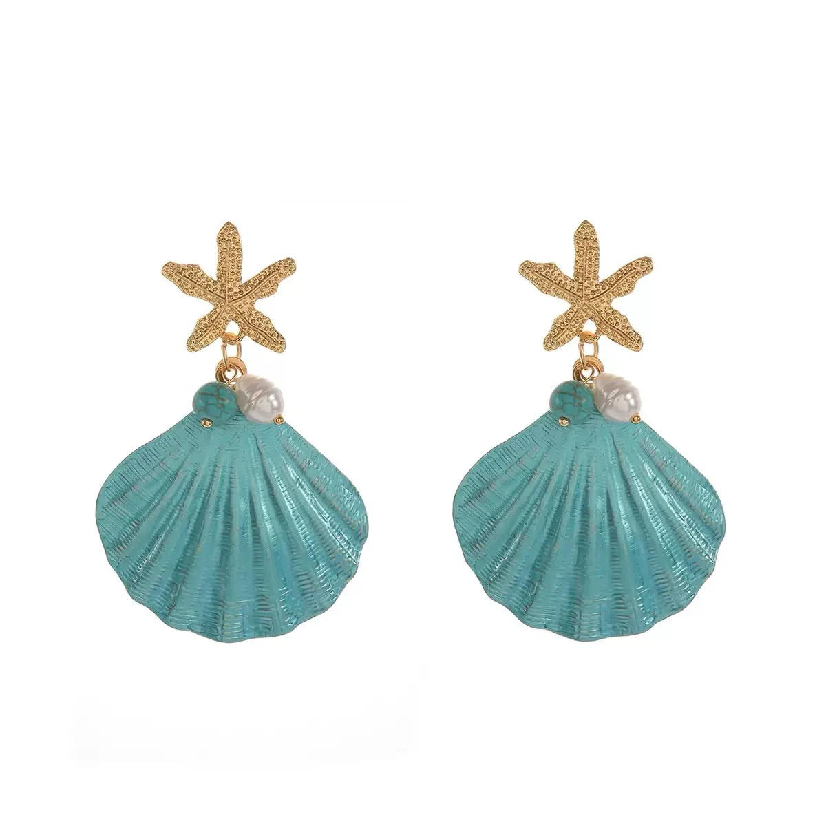 Mermaid Dreamscape Drop Earrings - Image 3